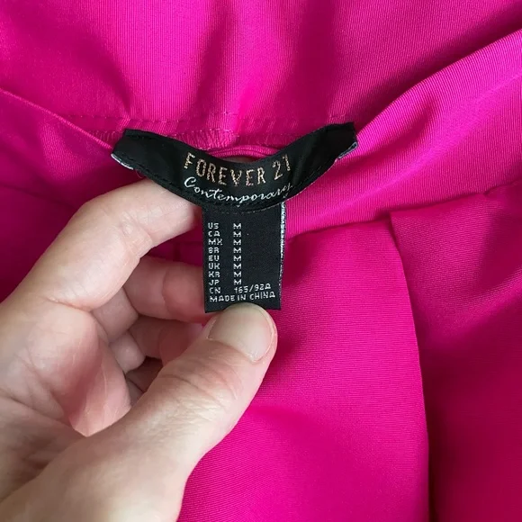 Forever 21 Magenta Fit and Flare Skirt - Picture 2 of 6